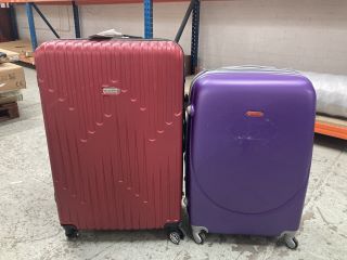 2 X HARDSHELL SUITCASES