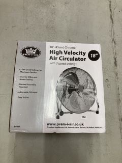 18" HIGH VELOCITY AIR CIRCULATOR FAN