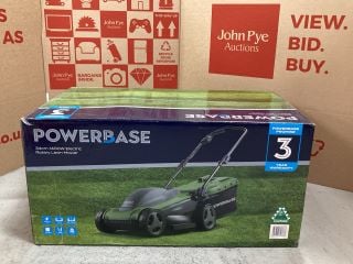 POWERBASE 34CM 1400W ELECTRIC ROTARY LAWN MOWER RRP: £99