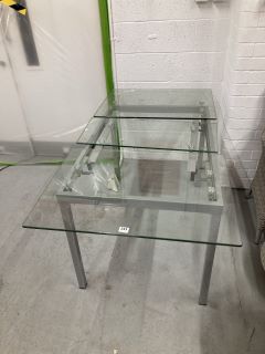 GLASS DINING TABLE