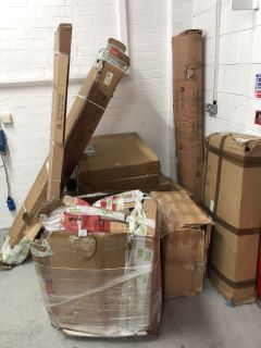 PALLET OF ASSORTED ITEMS INC INCOMPLETE FURNITURE