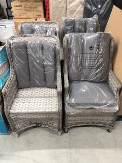 4 X GARDEN CHAIRS