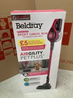 BELDRAY AIRGILITY PET PLUS VACUUM CLEANER RRP: £89