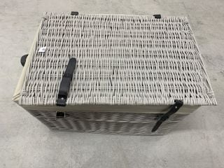 LARGE RATTAN TOY BOX