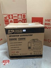 EXCEL POWER INVERTER GENERATOR 2000W MODEL: XL2200I RRP: £348