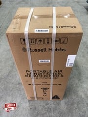 RUSSELL HOBBS PORTABLE AIR CONDITIONER, DEHUMIDIFIER & AIR COOLER MODEL: RHPAC3001B (SEALED) RRP: £259