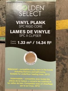 QTY OF ASSORTED LAMINATE FLOORING TO INCLUDE GOLDEN SELECT VINYL PLANK