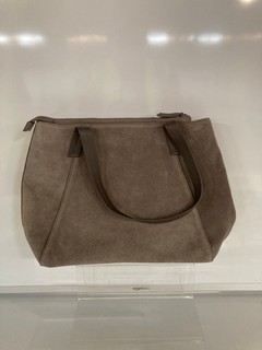 1 X THE WHITE COMPANY SUEDE TOTE BAG ONE SIZE DARK GREY RRP £159.00