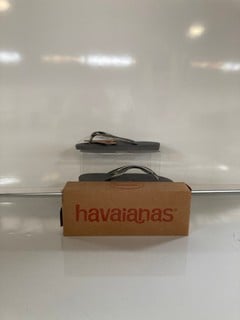 3 X HAVAIANAS H-SLIM CINZA ACO STEEL GREY FLIP-FLOPS SIZE 35/36