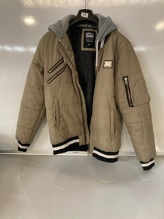 1 X SUPPLY AND DEMAND KHAKI JACKET WITH HOOD SIZE M