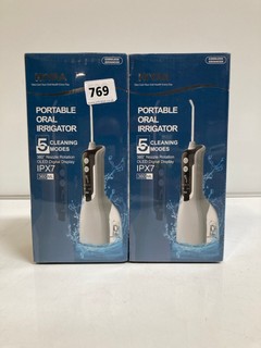 2 X HAYA PORTABLE ORAL IRRIGATOR 1PX7