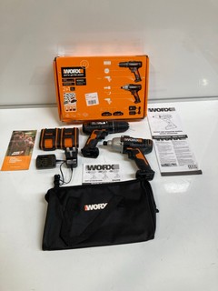 1 X WORK WX902 CORDLESS 2-TOOL COMBO KIT