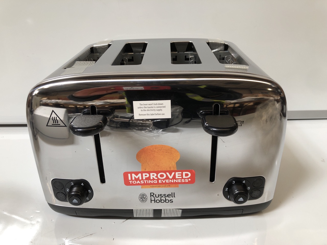 John Pye Auctions 1 X RUSSELL HOBBS 4 SLICE TOASTER, TO ALSO INCLUDE