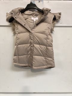 1 X THE WHITE COMPANY DOWN-FILLED PADDED GILET ALABASTER SIZE 8 RRP£159