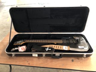 SCHECTER DIAMOND SERIES BLACK COLOURED GUITAR TO INCLUDE BLACK CASE