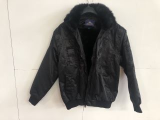 PORTWEST BLACK COLOURED BIKERS XL JACKET