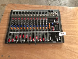 12 CHANNEL USB AUDIO MIXER CONSOLE