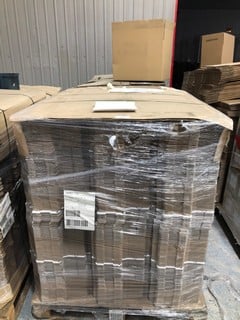 2x PALLETS OF ASSORTED CARDBOARD BOXES TO INCLUDE 18x12x12'' AND SMALL PILLOW BOXES