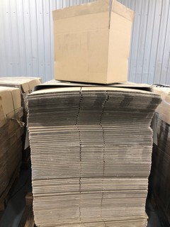 2x PALLETS OF APPROX 360 18x12x12'' CARDBOARD BOXES