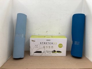 HOMEDICS STRETCH XS YOGA MAT TO INCLUDE 2 X BLUE YOGA MATS: LOCATION - H9