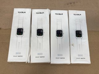 4 X TOOBUR SMART WATCHES IN PINK: LOCATION - H12