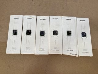 6 X TOOBUR SMART WATCHES IN PINK: LOCATION - H12