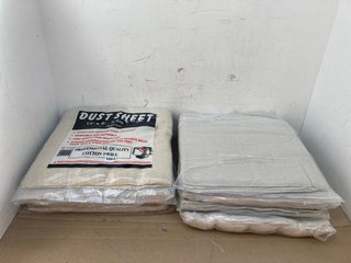 10 X DUST SHEETS 12X9' 3.5M X 2.6M: LOCATION - H12