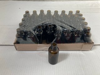 QTY OF SMALL BROWN GLASS BOTTLES: LOCATION - H13