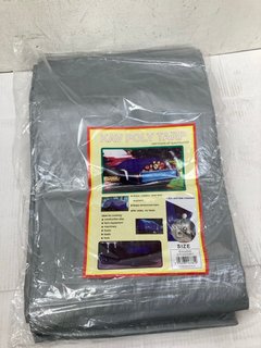 4 X GREY TARPAULIN: LOCATION - H14