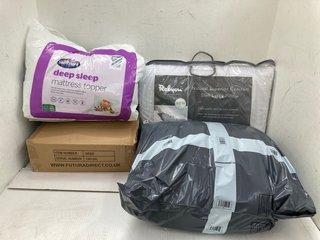 4 X HOUSEHOLD ITEMS TO INCLUDE SILENT NIGHT MATTRESS TOPPER: LOCATION - E5