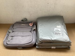 4 X ZIRANYU MULTI POCKET BACKPACKS IN GREY: LOCATION - J8