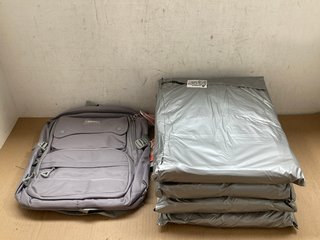 4 X ZIRANYU MULTI POCKET BACKPACKS IN GREY: LOCATION - J8