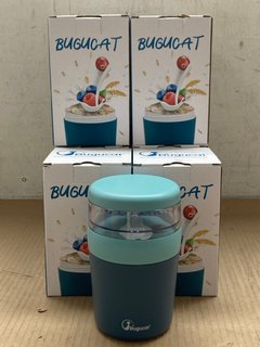 10 X BUGUCAT YOGHURT POTS: LOCATION - J8