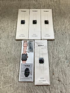 4 X TOOBUR SMART WATCHES IN PINK: LOCATION - J8