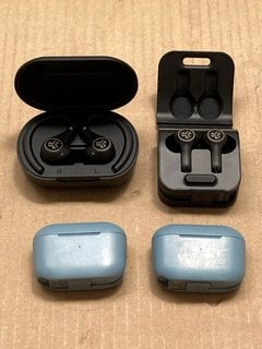 4 X EARBUD ITEMS TO INCLUDE JLAB AUDIO EPIC AIR BLUETOOTH EARBUDS: LOCATION - J9