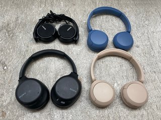 4 X HEADPHONES TO INCLUDE SONY WH-CH520 EAR HEADPHONES: LOCATION - J11