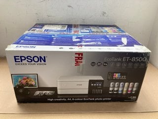 EPSON ECOTANK ET-8500 PRINTER IN WHITE: LOCATION - J12