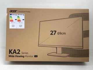 ACER KA272 27"INCH 100HZ FHD MONITOR - RRP £114: LOCATION - FRONT BOOTH