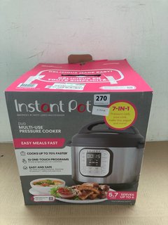 INSTANT POT DUO MULTI-USE PRESSURE COOKER: LOCATION - J14