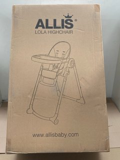 ALLIS LOLA KIDS HIGH CHAIR: LOCATION - J16