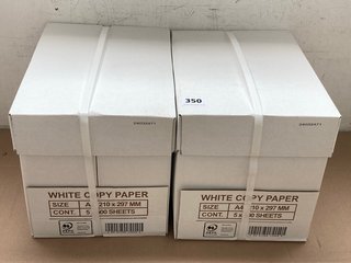 2 X MULTI-PACK A4 WHITE COPY PAPER: LOCATION - J17