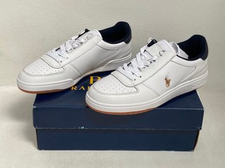 POLO RALPH LAUREN CRT PP LOW MEN'S TRAINERS UK SIZE 8 - RRP £115: LOCATION - FRONT BOOTH