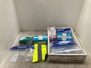 QTY OF GENERAL ITEMS TO INCLUDE SINGLE USE MEDICAL FACE MASKS: LOCATION - J21