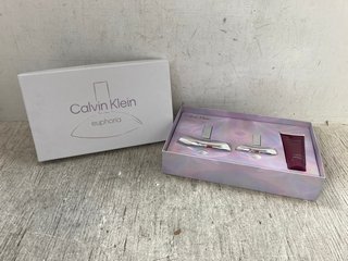 CALVIN KLEIN EUPHORIA GIFT SET BOX TO INCLUDE EUPHORIA EDP SPRAY 100ML: LOCATION - I16