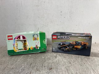 LEGO LIMITED EDITION SPRING GARDEN HOUSE 40682 TO INCLUDE LEGO SPEED CHAMPIONS 2023 MCLAREN FORMULA 1 CAR 76919: LOCATION - I10