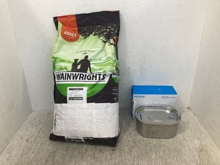 WAINWRIGHTS LARGE BAG DRY ADULT DOG FOOD - BBE 27/05/2025 TO INCLUDE STAINLESS STEEL PETACE WATER FOUNTAIN: LOCATION - I9