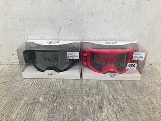 2 X MAIN CORE GOGGLES IN PINK & BLACK: LOCATION - I8