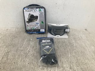 3 X ASSORTED SPORT ITEMS TO INCLUDE MAIN CORE GOGGLES IN BLACK: LOCATION - I8