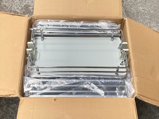 BOX OF CHROME SHELVING UNITS: LOCATION - I6