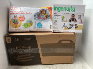 3 X KIDS ITEMS TO INCLUDE INGENUITY MIST BABY BASE 2IN1 FOR 6M-3YRS: LOCATION - I2